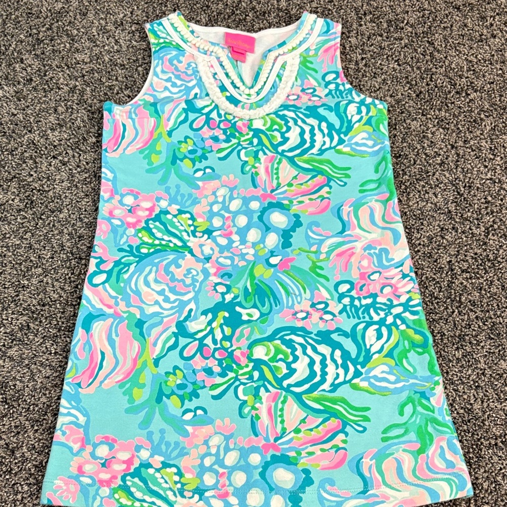 Lilly Pulitzer Blue and Green Patterned Top